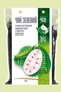 Чай зеленый байховый крупнолистовой с ароматом саусепа