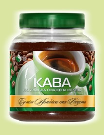 Кофе натуральный жареный молотый смесь Арабики и Робусты