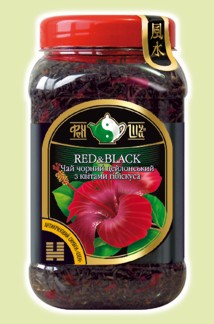 RED&BLACK Чай черный Цейлонский байховый крупнолистовой с цветами гибискуса