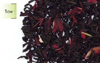 RED&BLACK Чай черный Цейлонский байховый крупнолистовой с цветами гибискуса